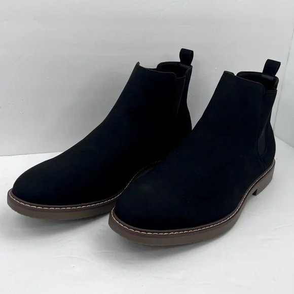 SONOMA GOODS FOR LIFE W/ORTHOLITE eco TECHNOLOGY, CHUKKA BOOTS, SIZE 13, BLACK - Picture 3 of 11